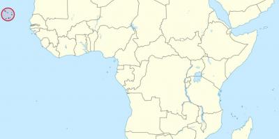 קאבו ורדה אפריקה מפה
